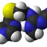 estructura química de la cimetidina