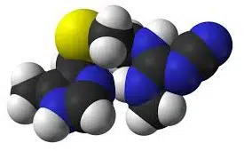 Estructura química de la cimetidina